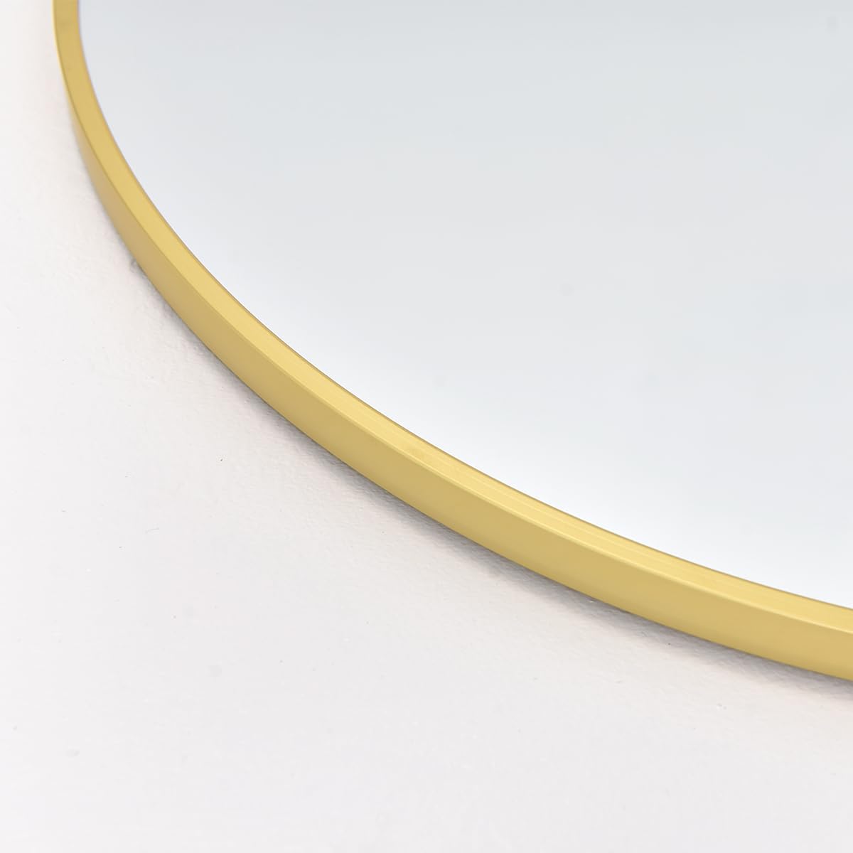 Full Length Mirror 64"×21", Arched Floor Mirror, Full Body Mirror, Freestanding, Aluminum Alloy Frame, Wall Mirror for Bedroom, Dressing Room,Gold