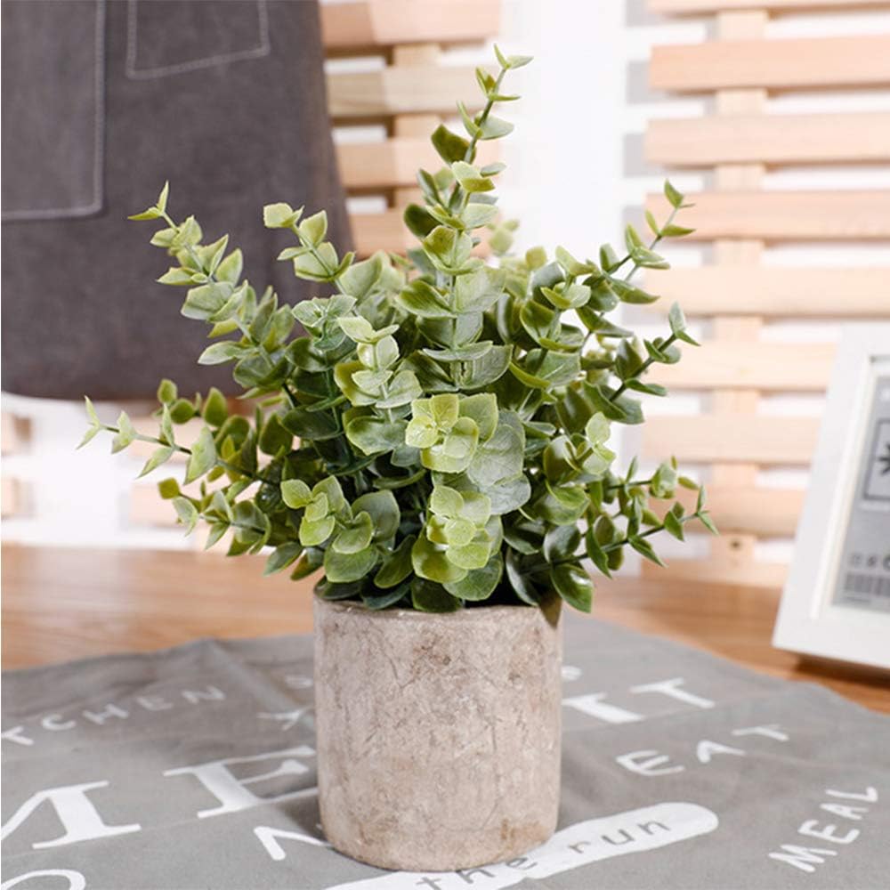 Artificial Plant Potted Mini Fake Plant Decorative Lifelike Flower Green Plants