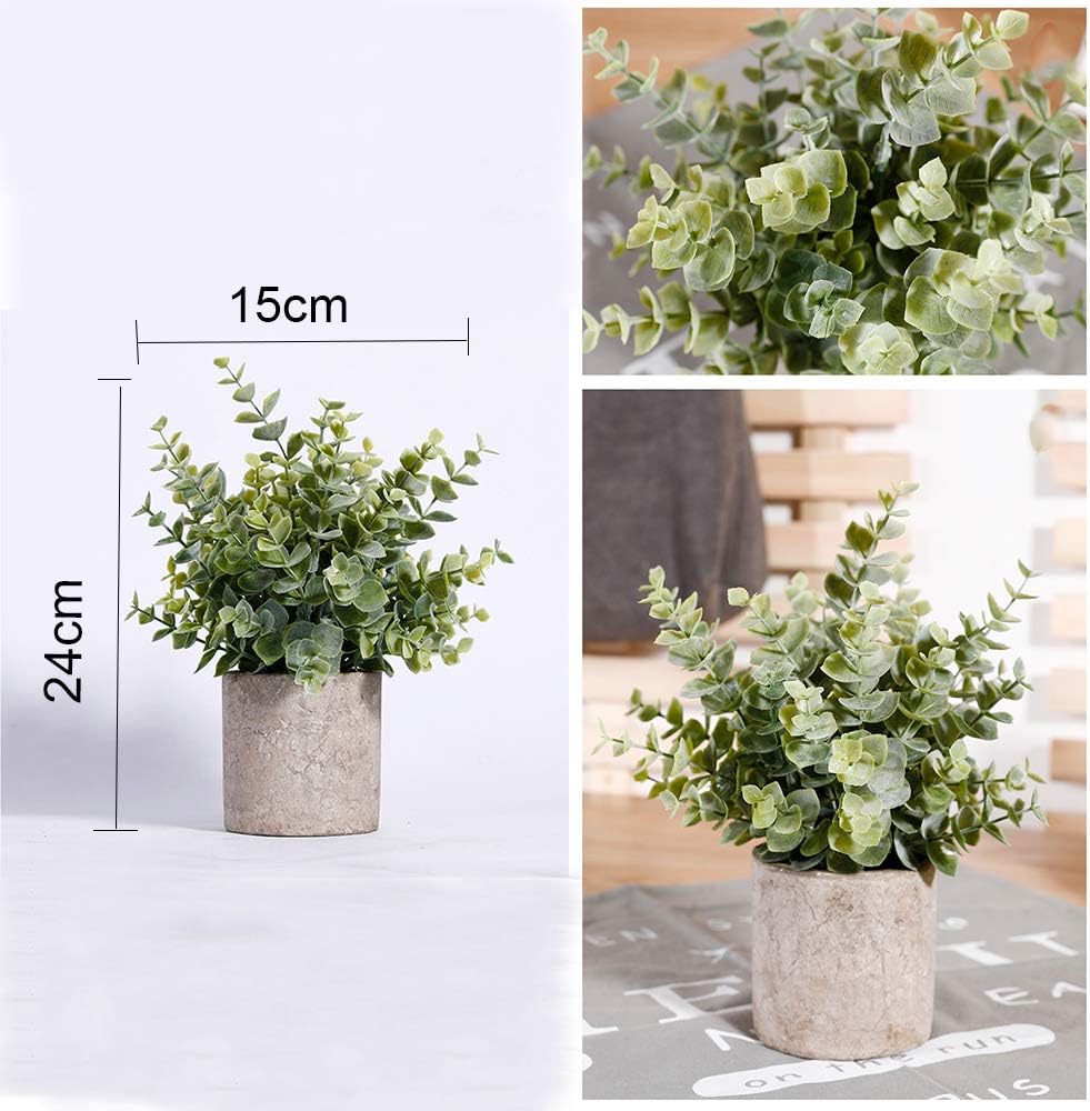 Artificial Plant Potted Mini Fake Plant Decorative Lifelike Flower Green Plants