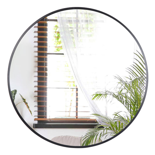 24 Inch Metal Frame round Mirror Home Bedroom Bathroom Decoration Mirror